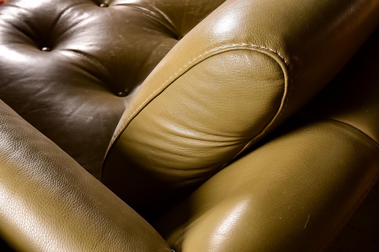 MidCentury Modern Leather Couch EBTH