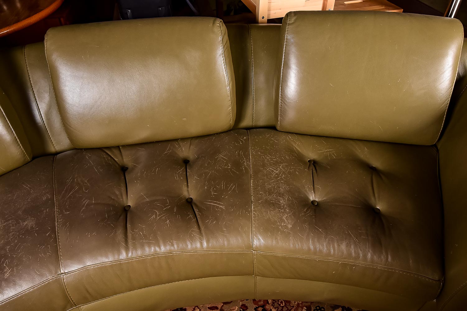 MidCentury Modern Leather Couch EBTH