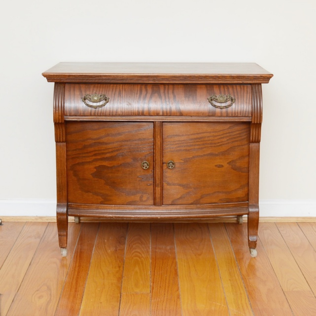 Antique Tiger Oak Buffet EBTH