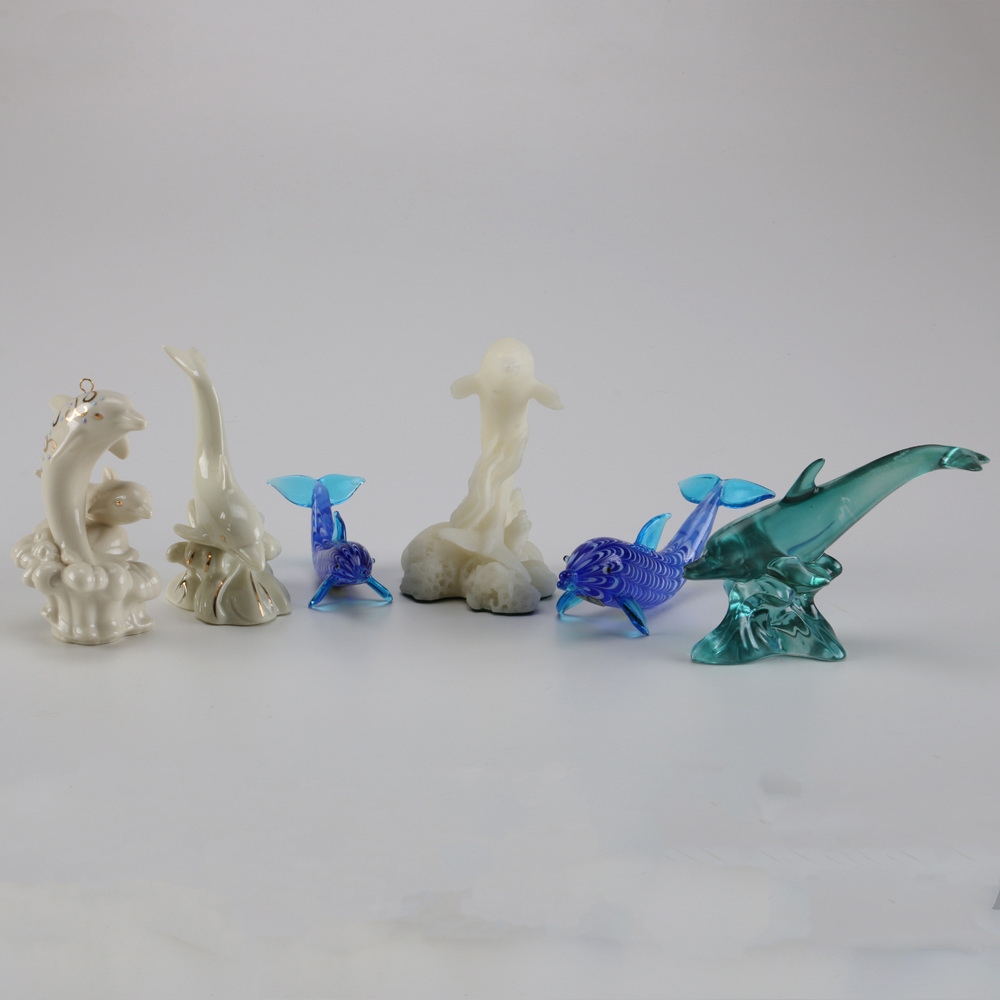 plastic dolphin figurines