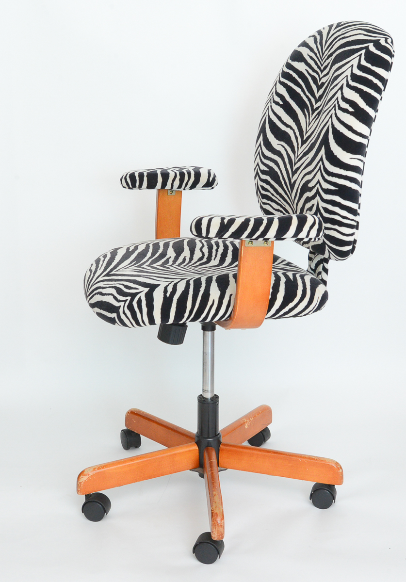 Zebra Print Office Chair EBTH