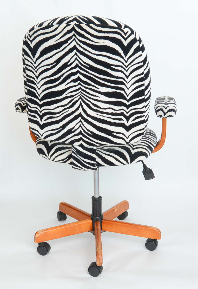 Zebra Print Office Chair EBTH