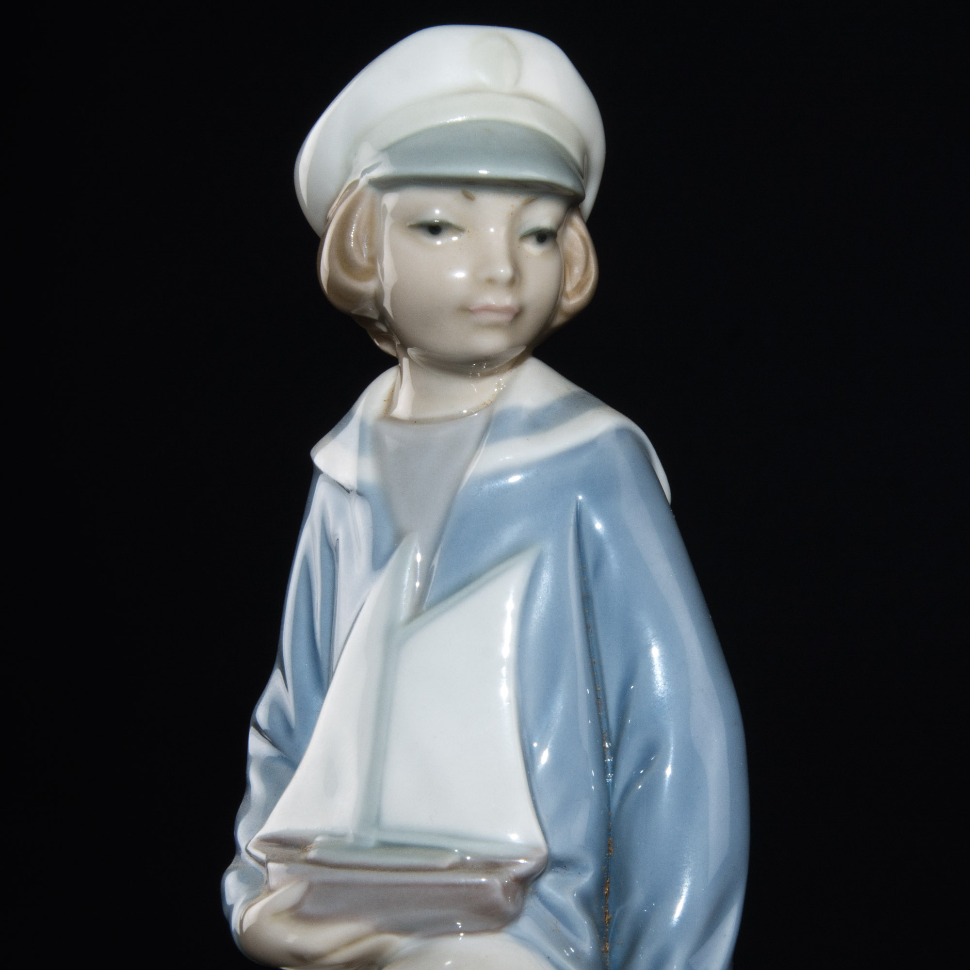 Lladro "Boy with Yacht" Figurine EBTH