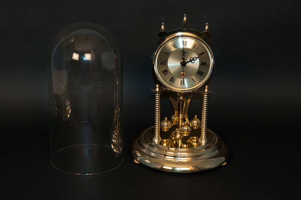 Elgin Table Clock with Glass Dome EBTH