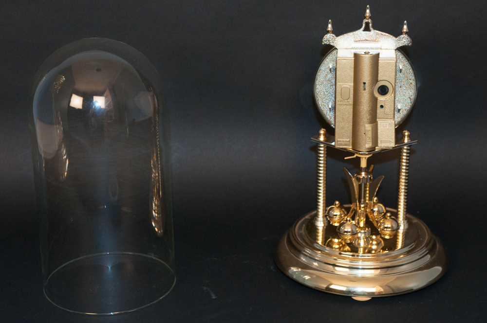 Elgin Table Clock with Glass Dome EBTH