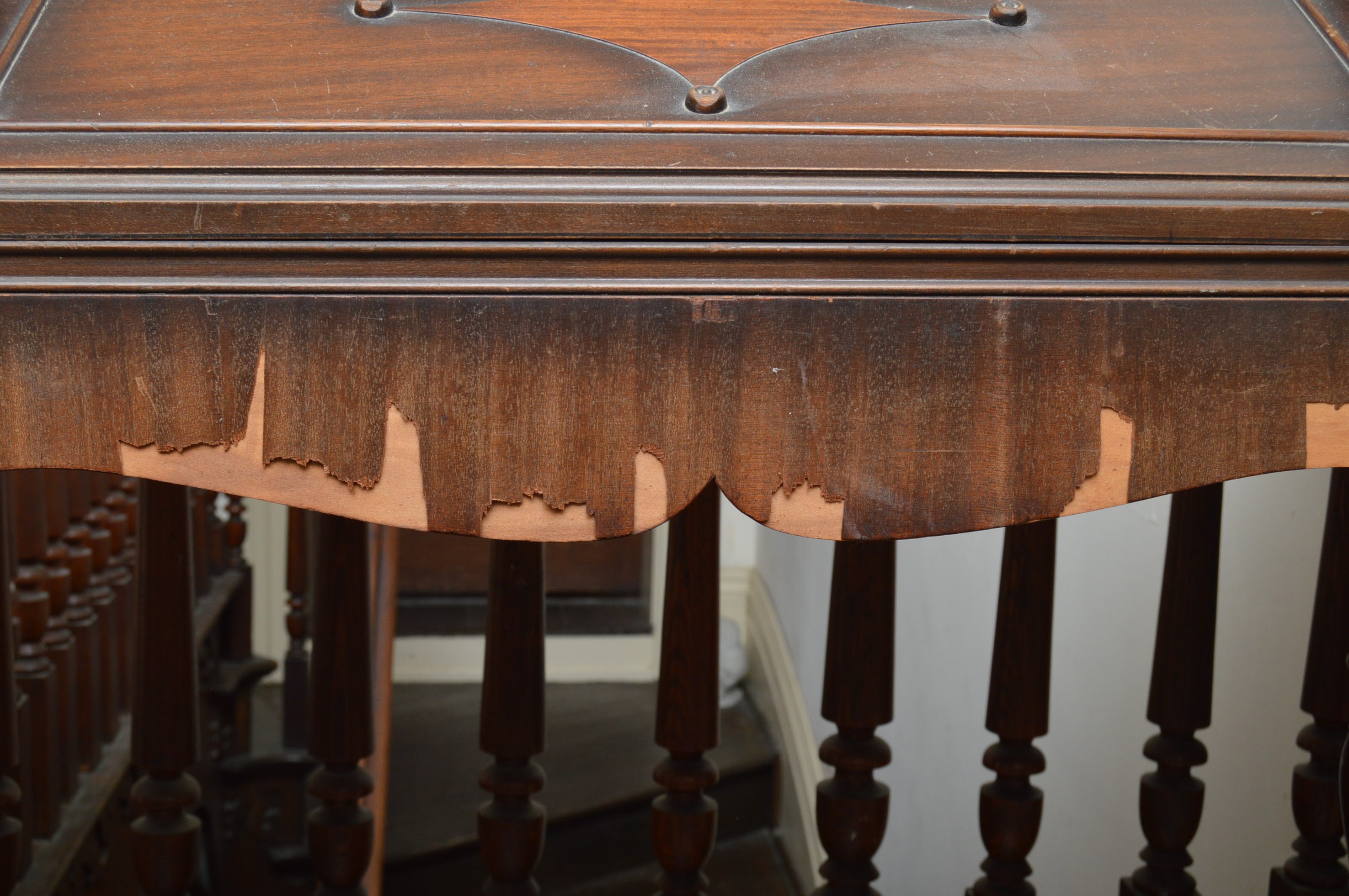 Mahogany Veneer Desk by Breuners Furniture EBTH