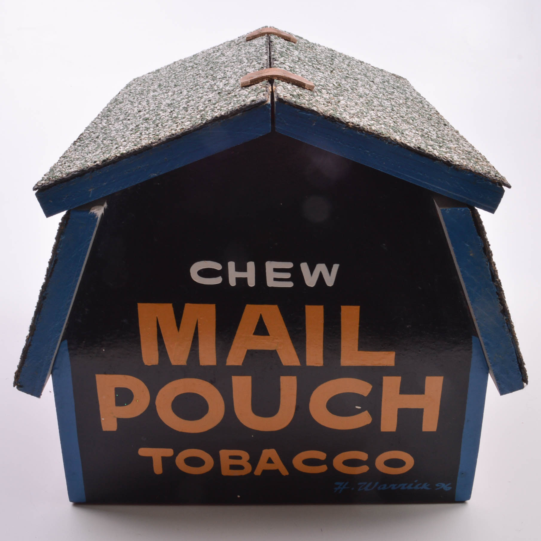 Mail Pouch Tobacco Bird House and Feeder by Harley Warrick EBTH
