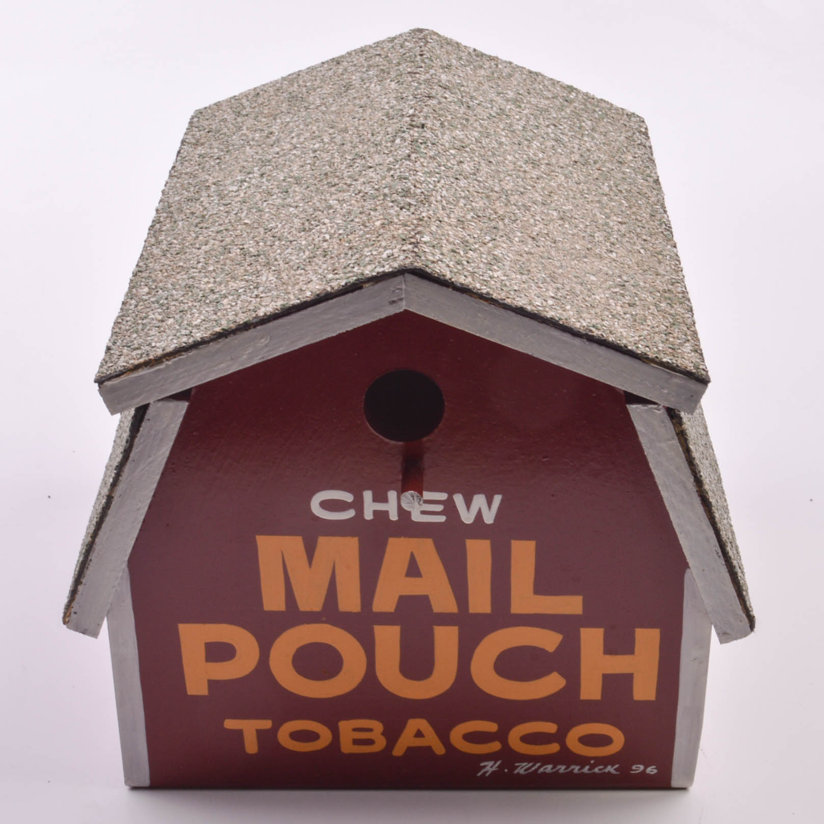 Mail Pouch Tobacco Bird House and Feeder by Harley Warrick EBTH