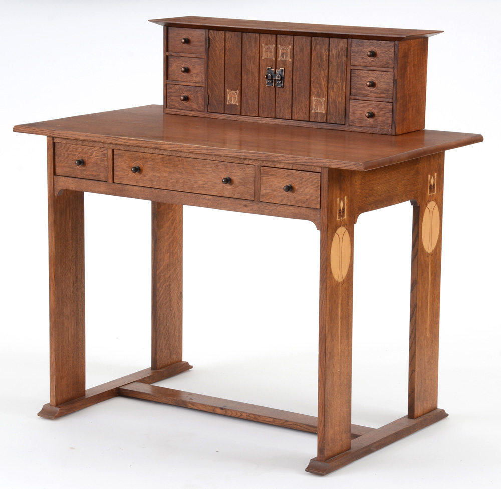 Stickley Furniture "1904 Harvey Ellis" Mission Collection Desk, Deck