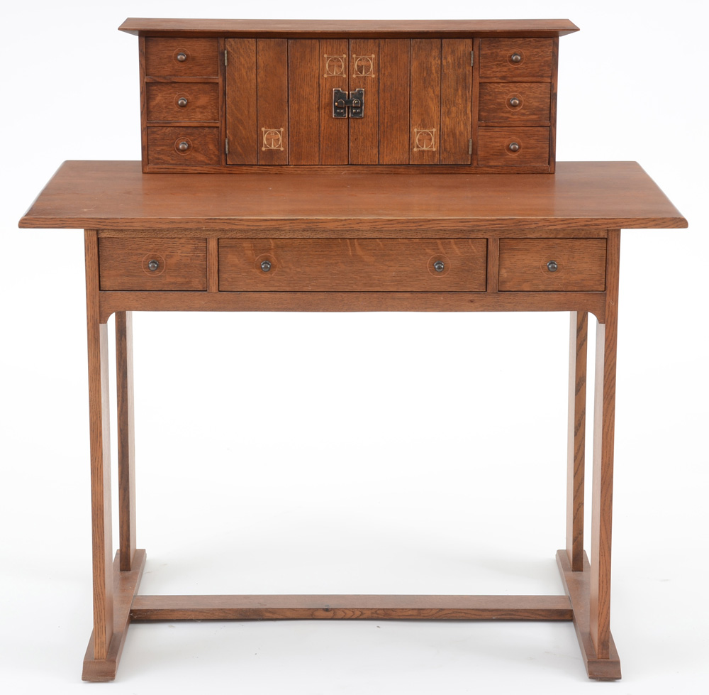 Stickley Furniture "1904 Harvey Ellis" Mission Collection Desk, Deck