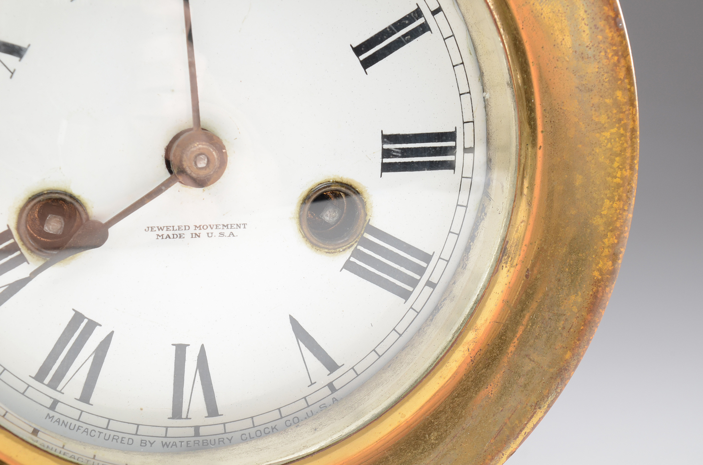 Waterbury Eight Day Bronze Ship's Bell Mantle Clock EBTH