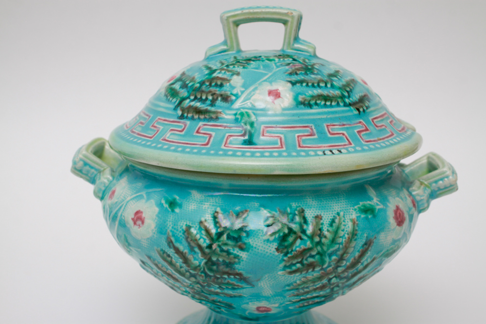 Majolica Sauce Tureens and Plates EBTH