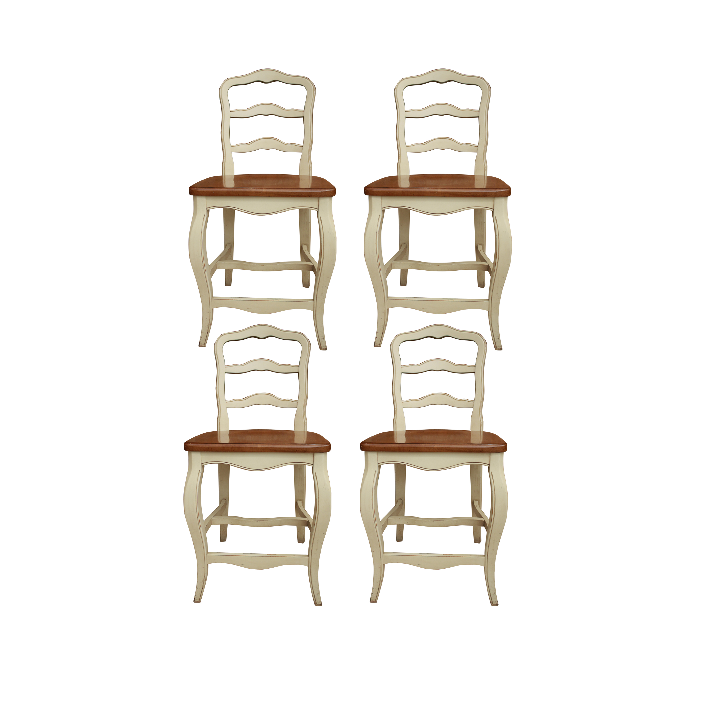 Set of Four Countertop Height Chairs EBTH