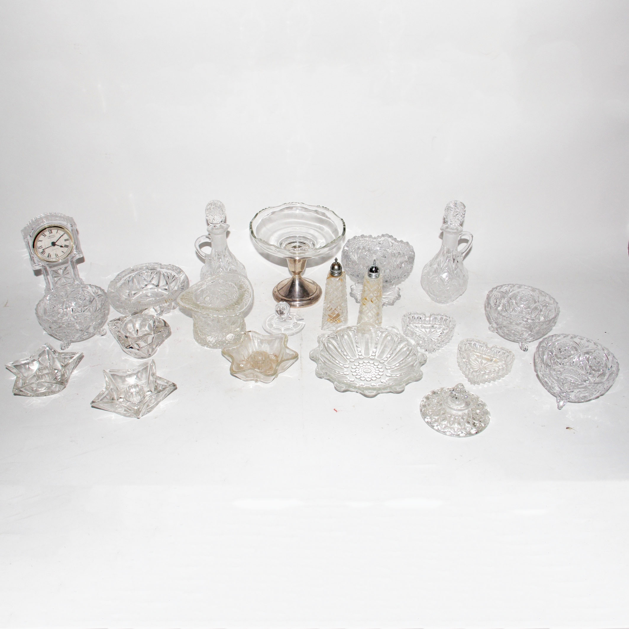 Assorted Cut Glass Pieces EBTH