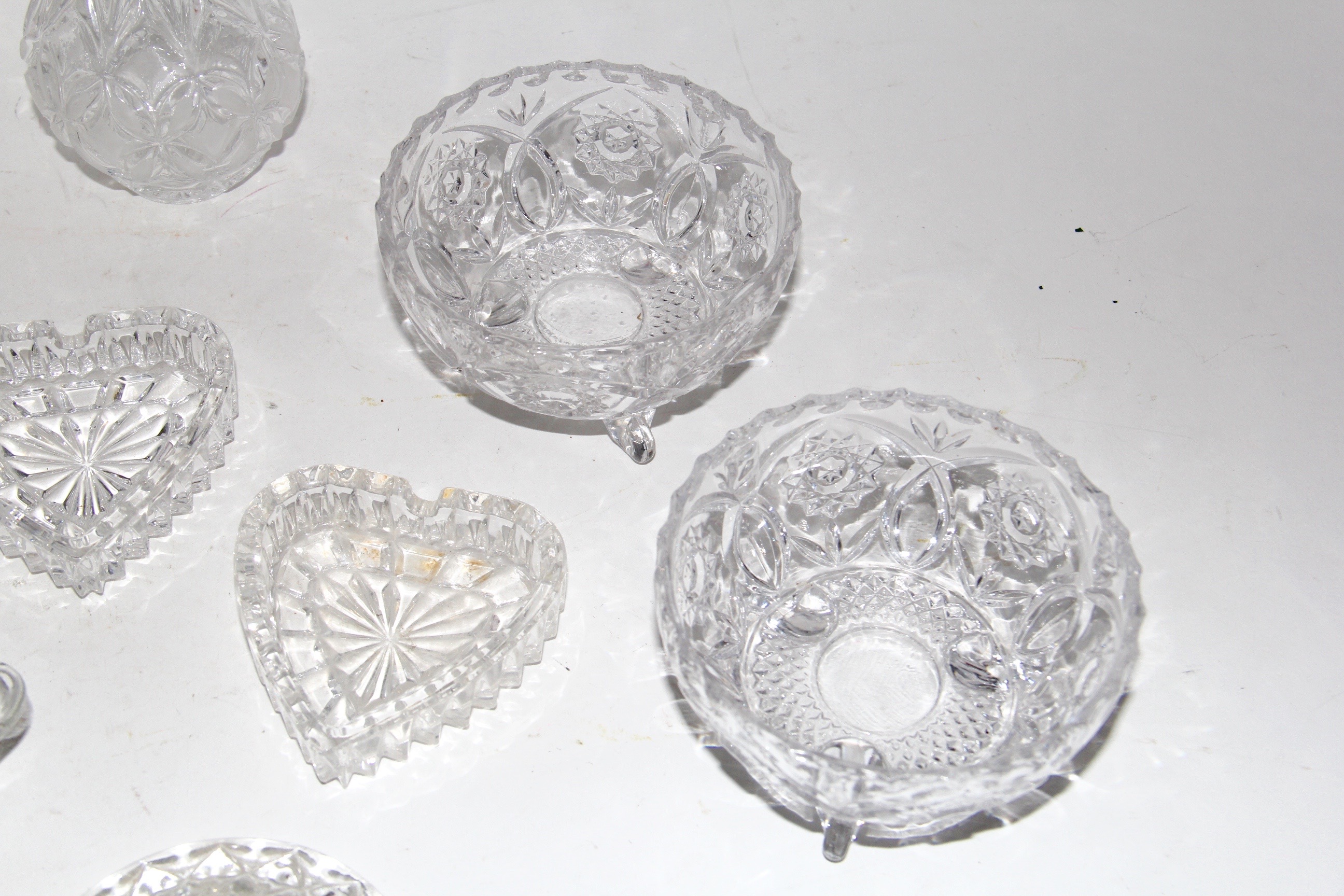 Assorted Cut Glass Pieces EBTH