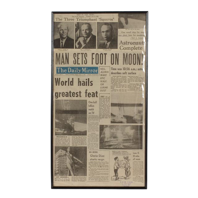 July 21, 1969 Filipino Newspaper Celebrating Moon Landing ...