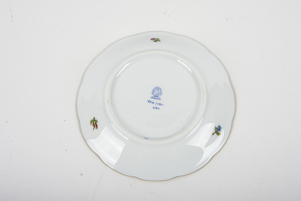 Herend Hungary Porcelain Queen Victoria Cups and Saucers EBTH