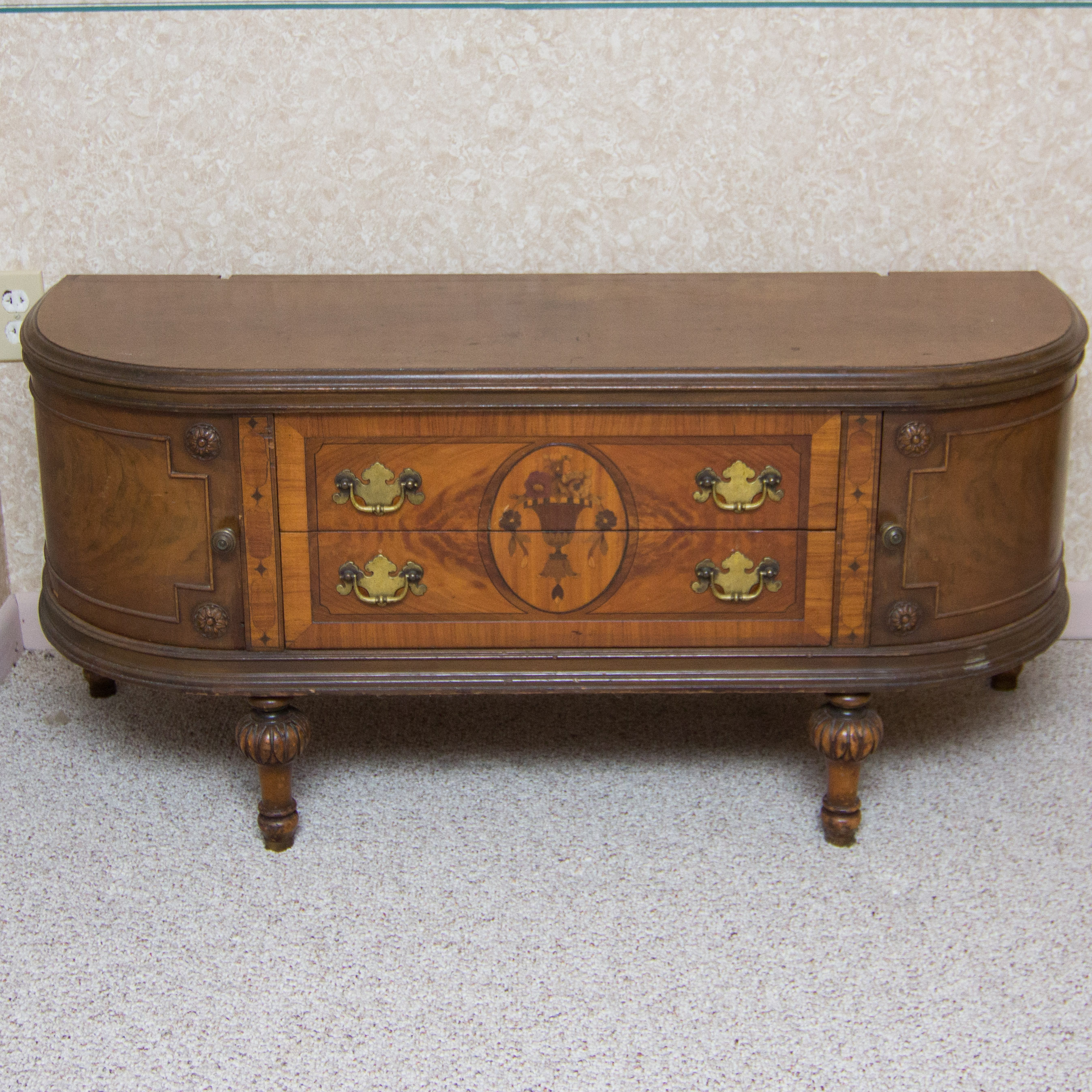 Vintage Half Round Chest Of Drawers Ebth