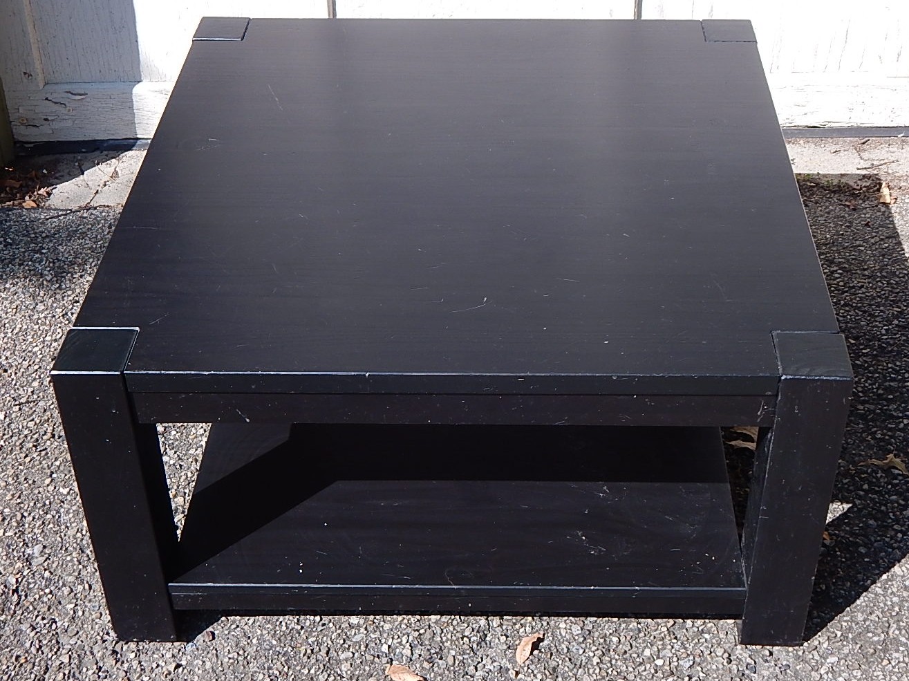 IKEA Brand Square Black Coffee Table EBTH