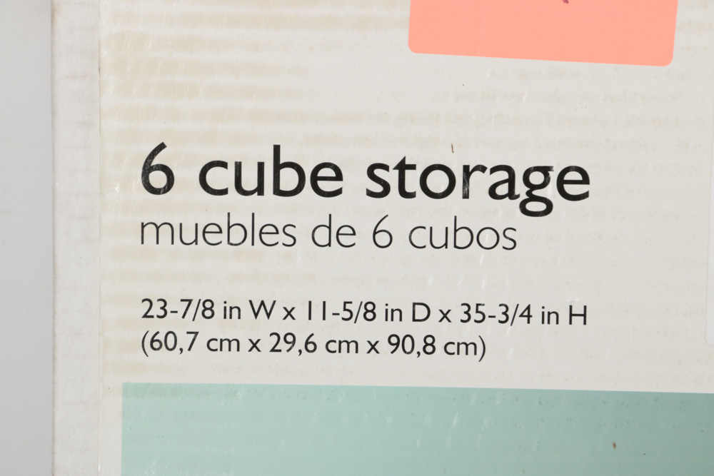 Six Cube Storage Shelving System EBTH