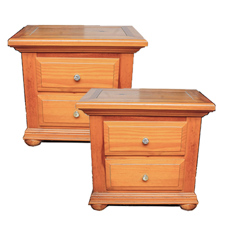 Pair of Bassett Pine Nightstands EBTH