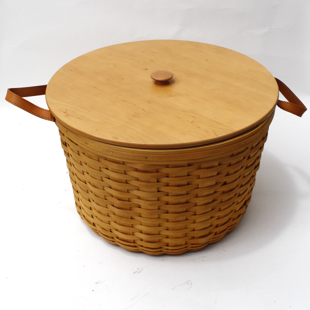 Large Longaberger Pot of Gold Basket with Lid EBTH