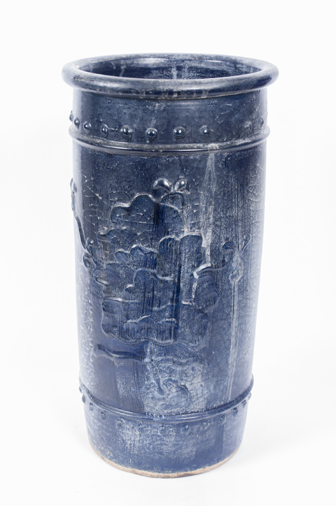 Blue Ceramic Umbrella Stand EBTH