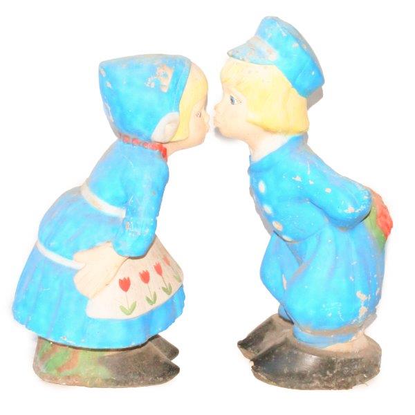 Concrete Dutch Kissing Garden Statues EBTH