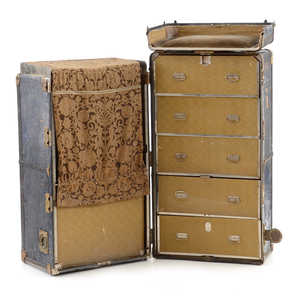 Vintage 1920's Hartman Wardrobe Trunk EBTH