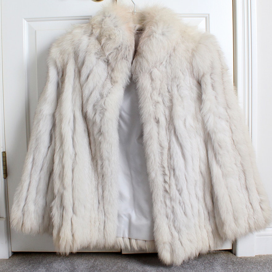 Norwegian Blue Fox Fur Coat by Saga Fox | EBTH