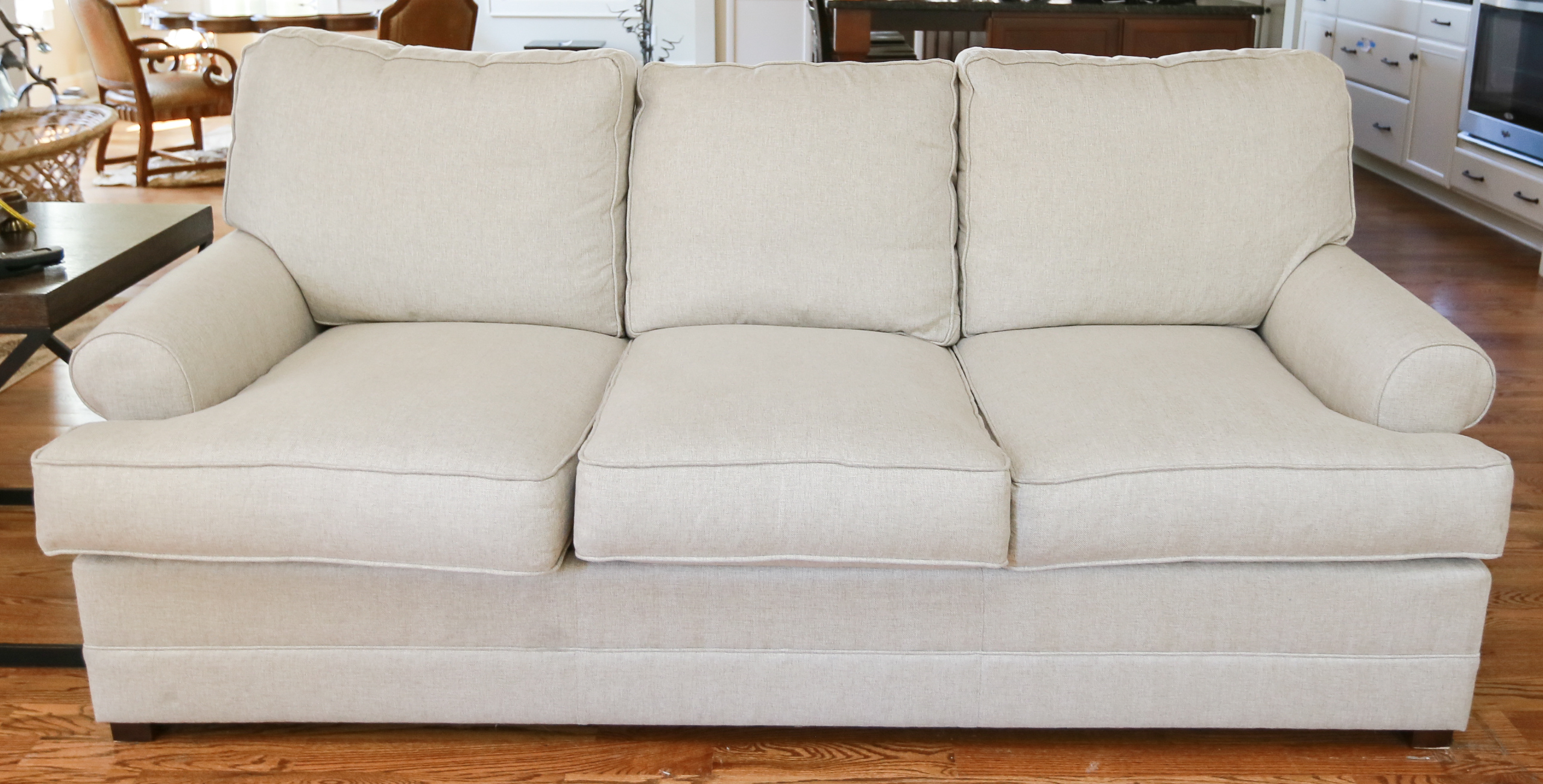 Henredon Sofa and Throw Pillows EBTH