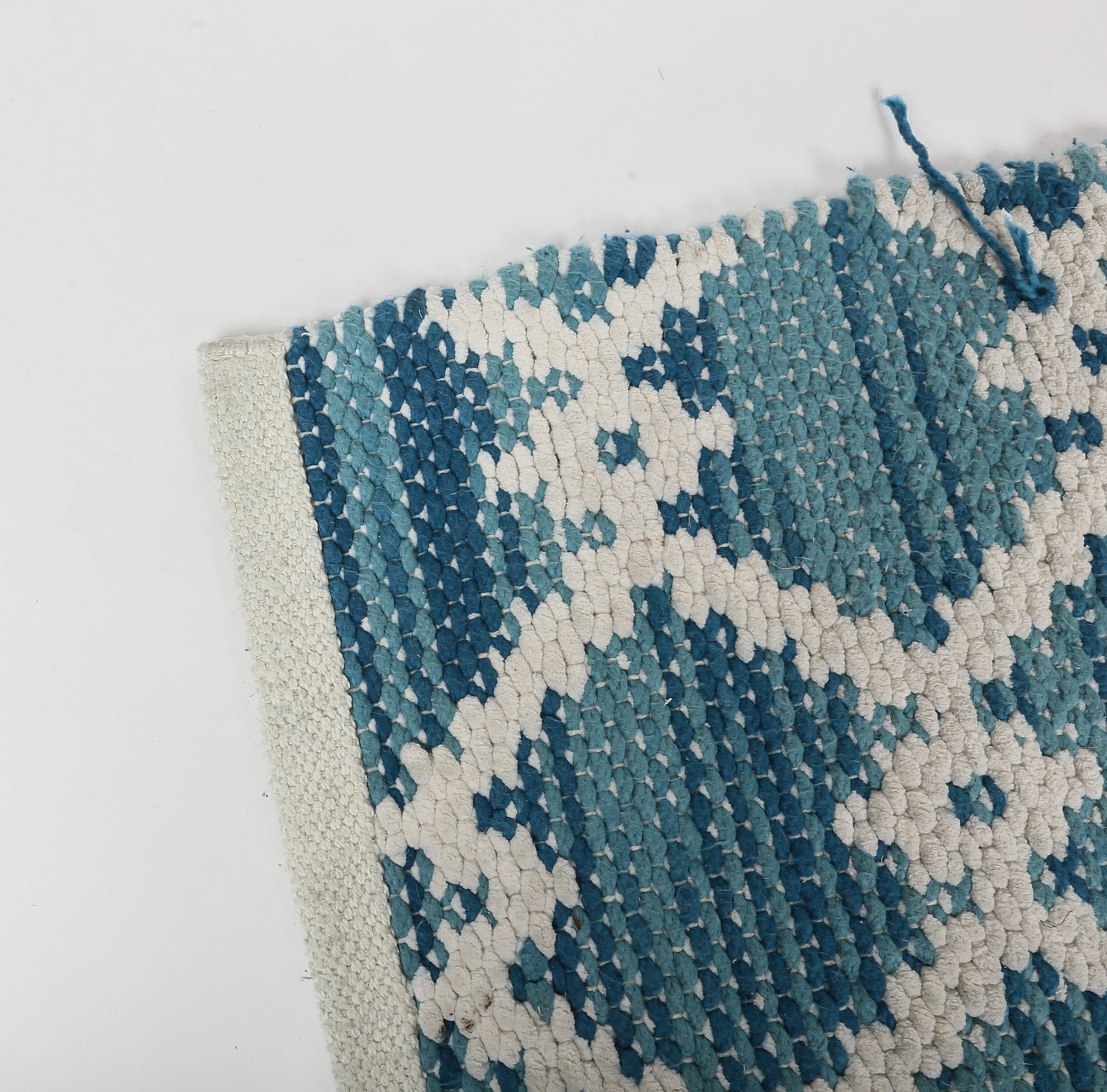 Collection of Blue and White Bath Rugs Including Nate Berkus EBTH