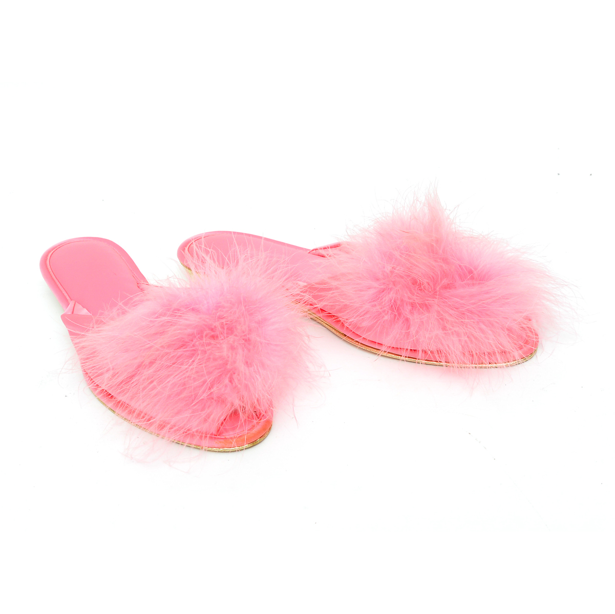 feather house slippers