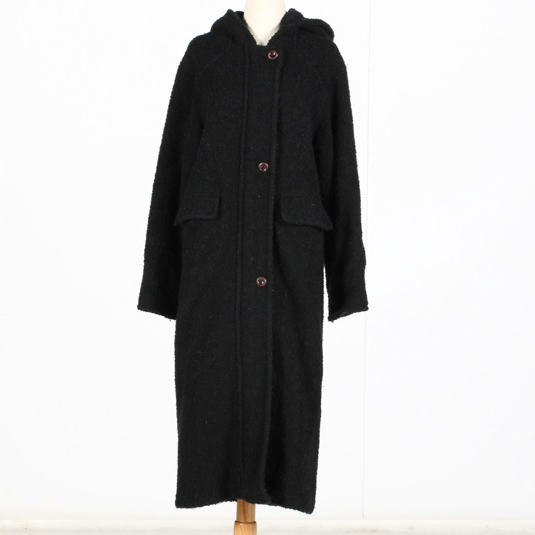 Lauren Meren Black Wool Trench Coat | EBTH