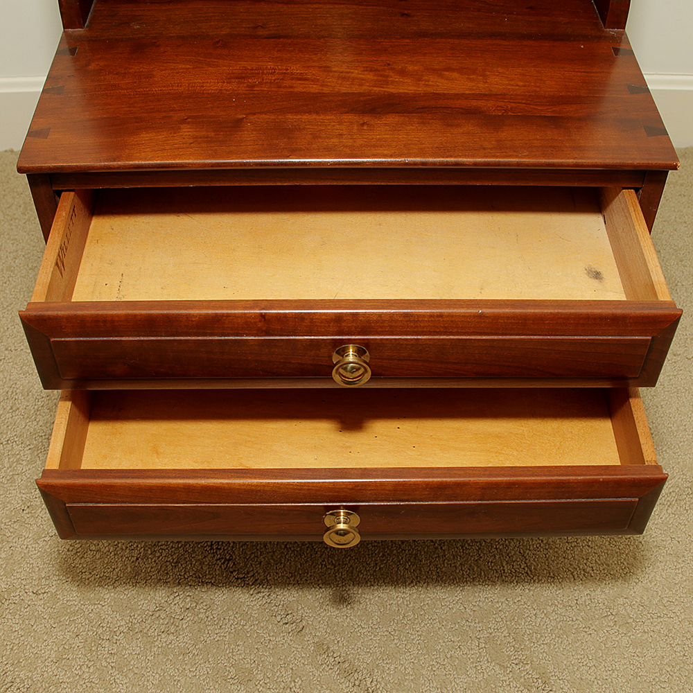 Mid Century Cherry Wood Nightstand by Willett EBTH