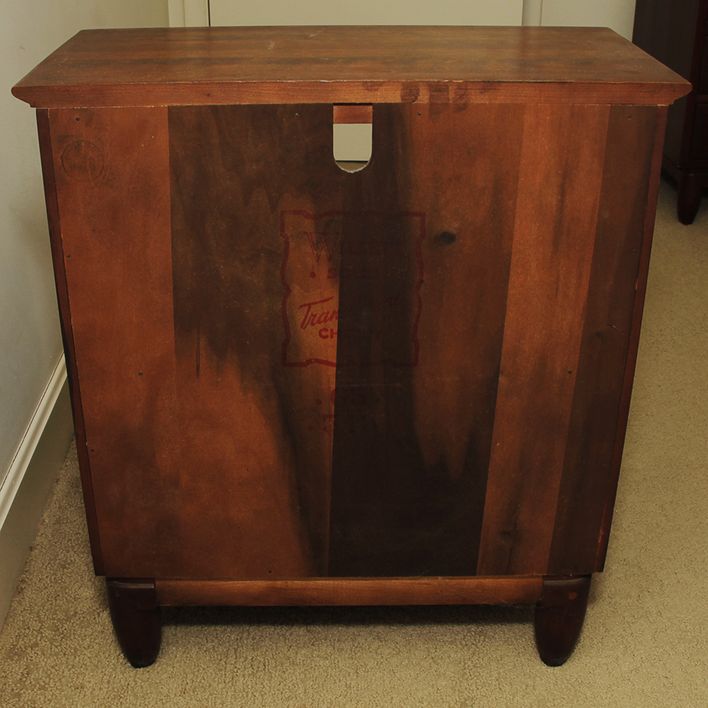 Mid Century Cherry Wood Nightstand by Willett EBTH