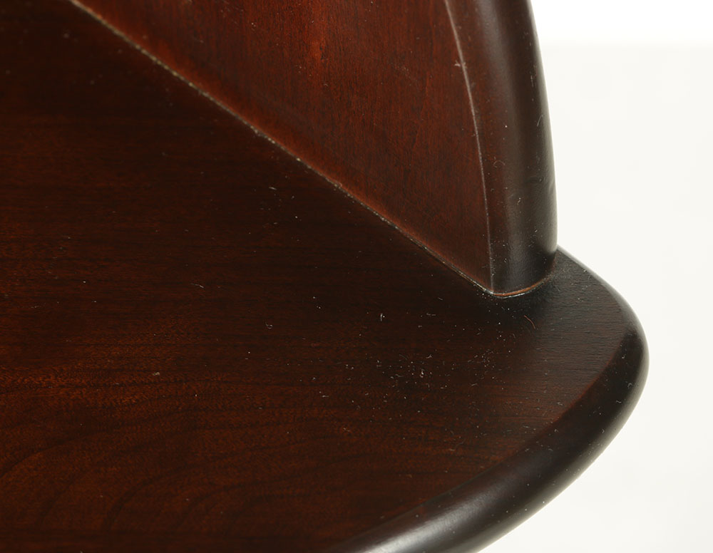 Wooden Pedestal Corner Table or Shelf EBTH