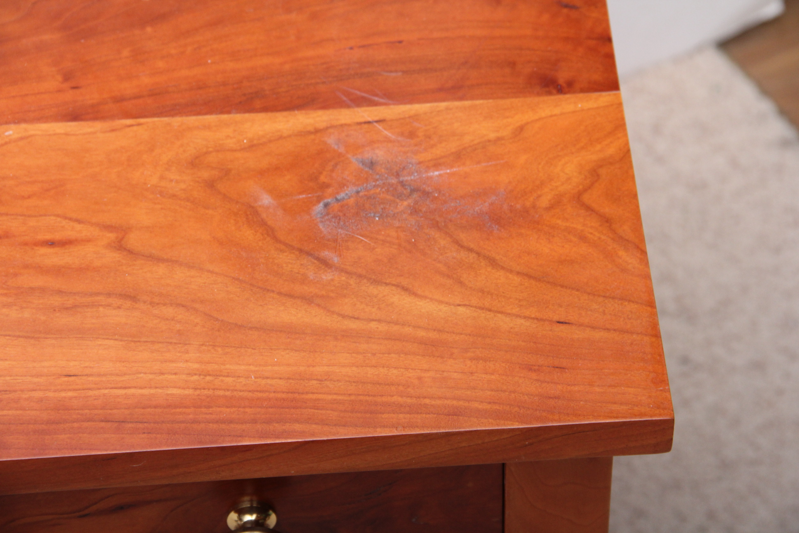 Vintage TwoDrawer Cherry Side Table EBTH