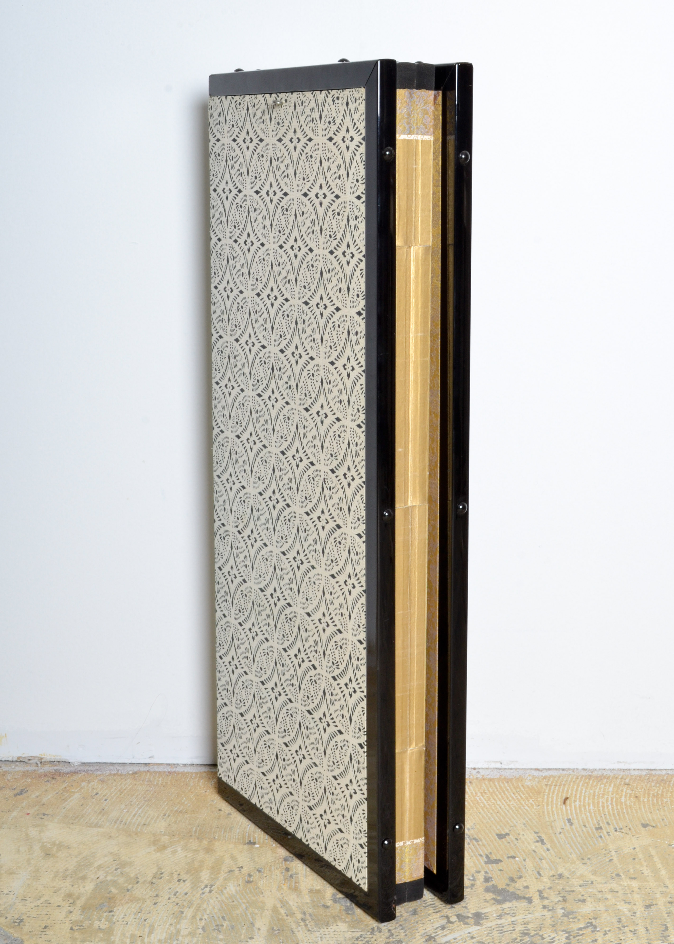 Japanese Four Panel Silk Screen | EBTH