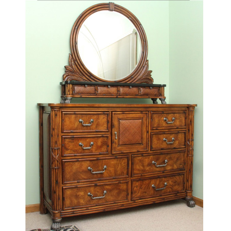 American Signature West Indies Dresser With Mirror Ebth