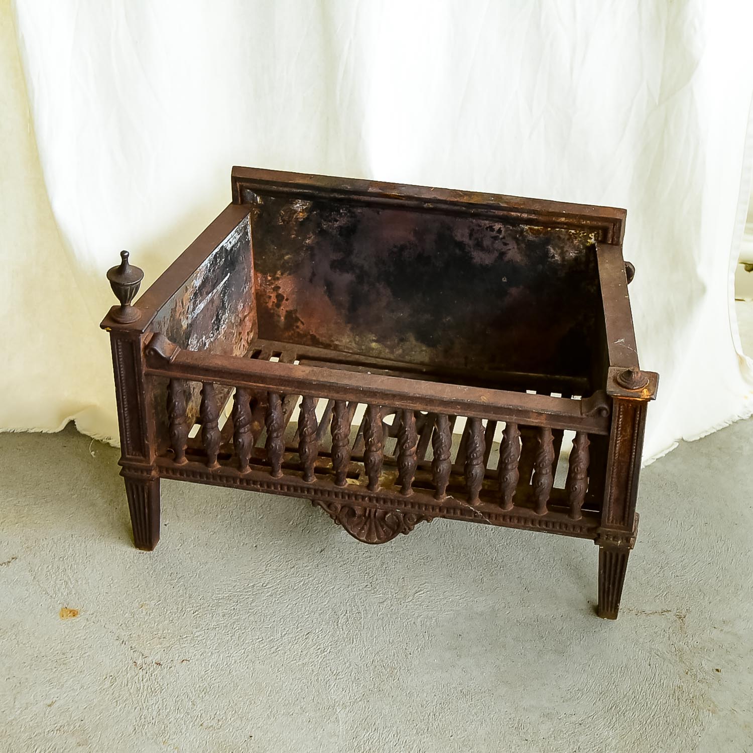 Iron Fireplace Grate Ebth