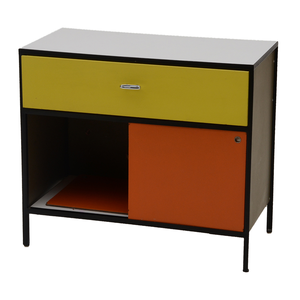 Herman Miller Steel Frame Cabinet Designed By George Nelson Ebth