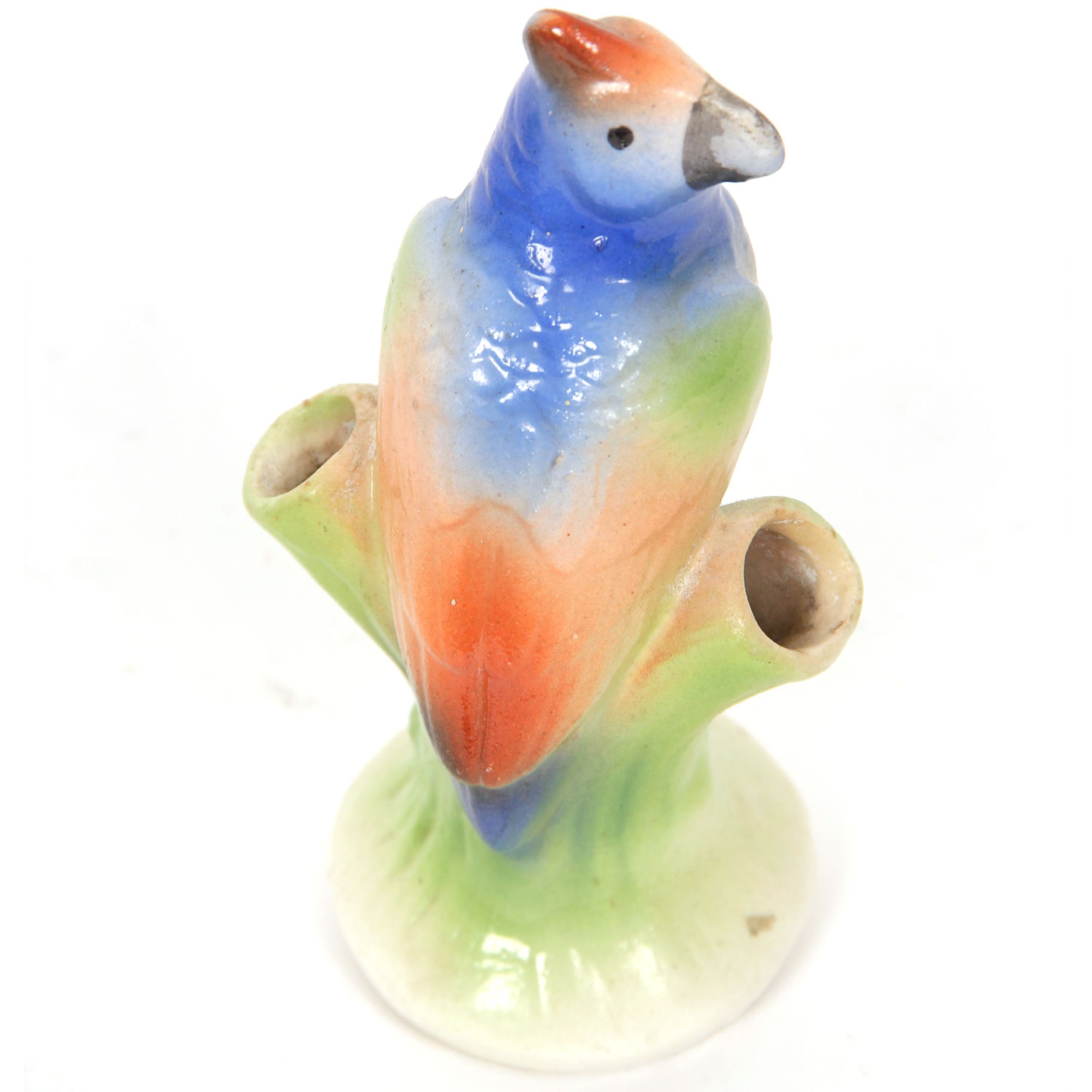 Vintage Chalkware and Ceramic Parrot Vases EBTH