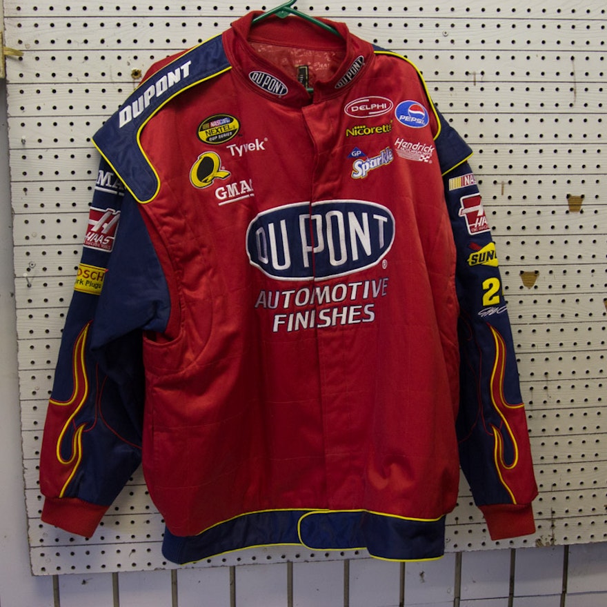 Dupont Jeff Gordon Nascar Racing Jacket Size Xl Ebth