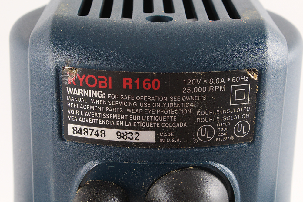 RYOBI 1 1/2 HP R160 Router Kit with Carrying Case EBTH