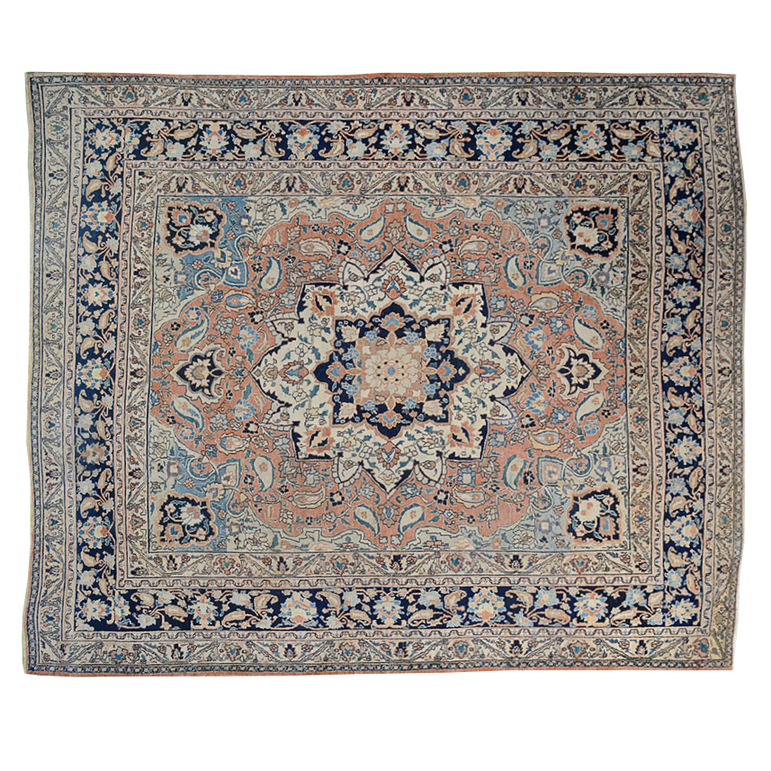 Hand Knotted Iranian Tabriz Rug EBTH