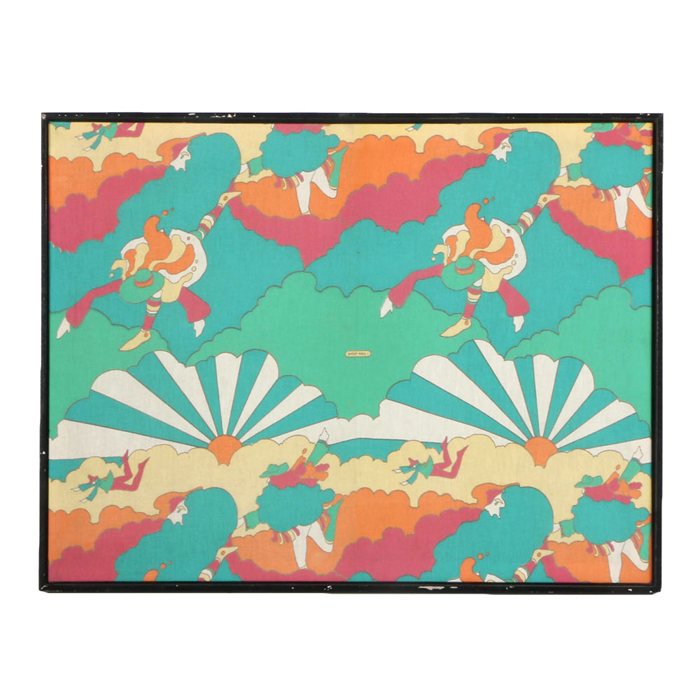 Peter Max Stretched Fabric Art EBTH