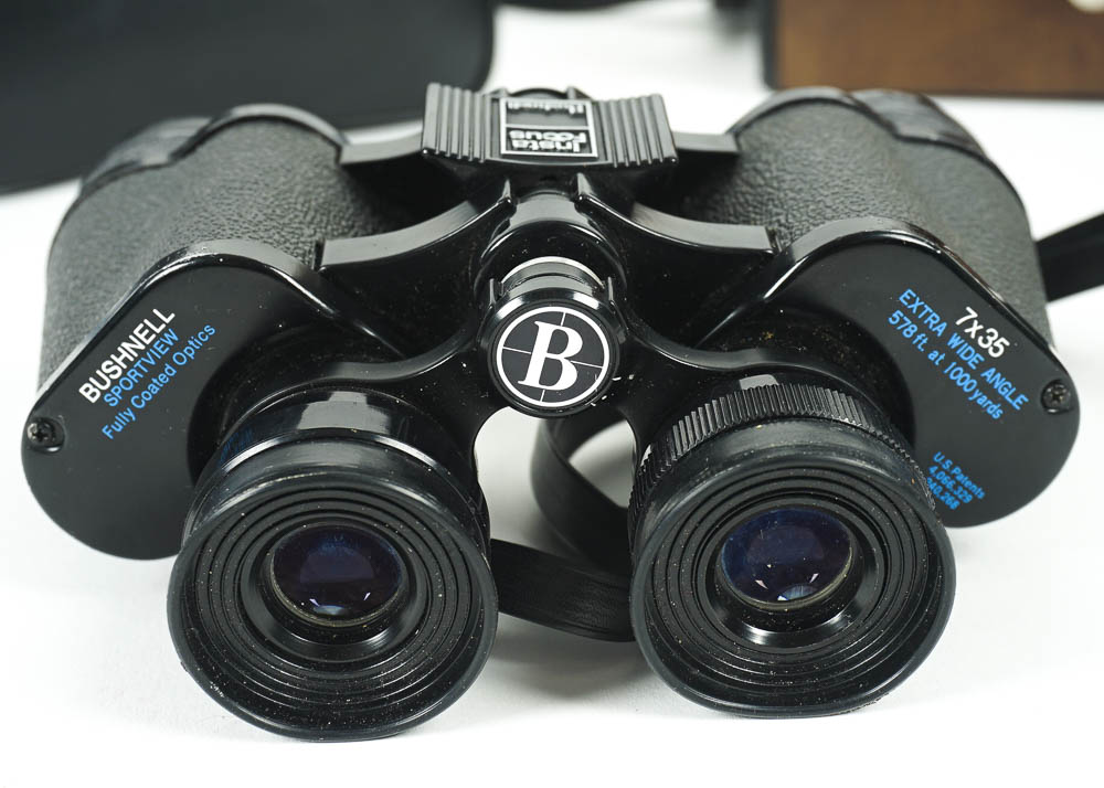 Pair of Bushnell and Jason Binoculars with Cases EBTH