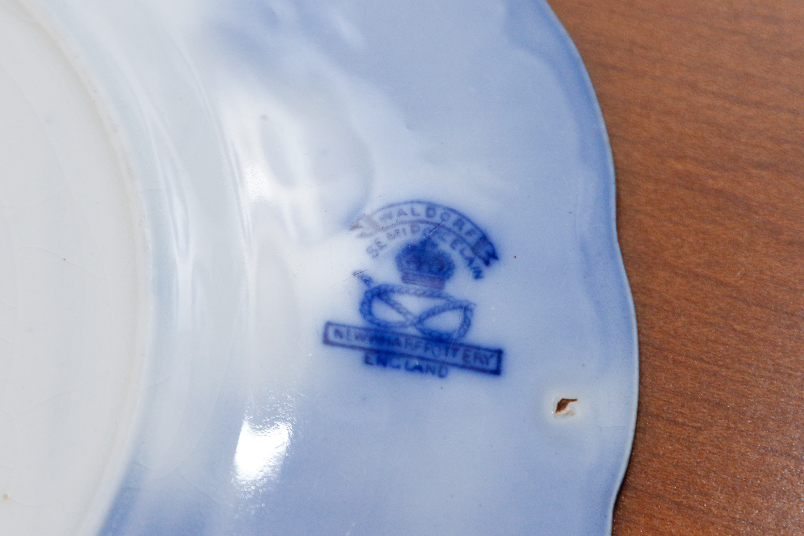 Collection of Antique English Flow Blue Plates