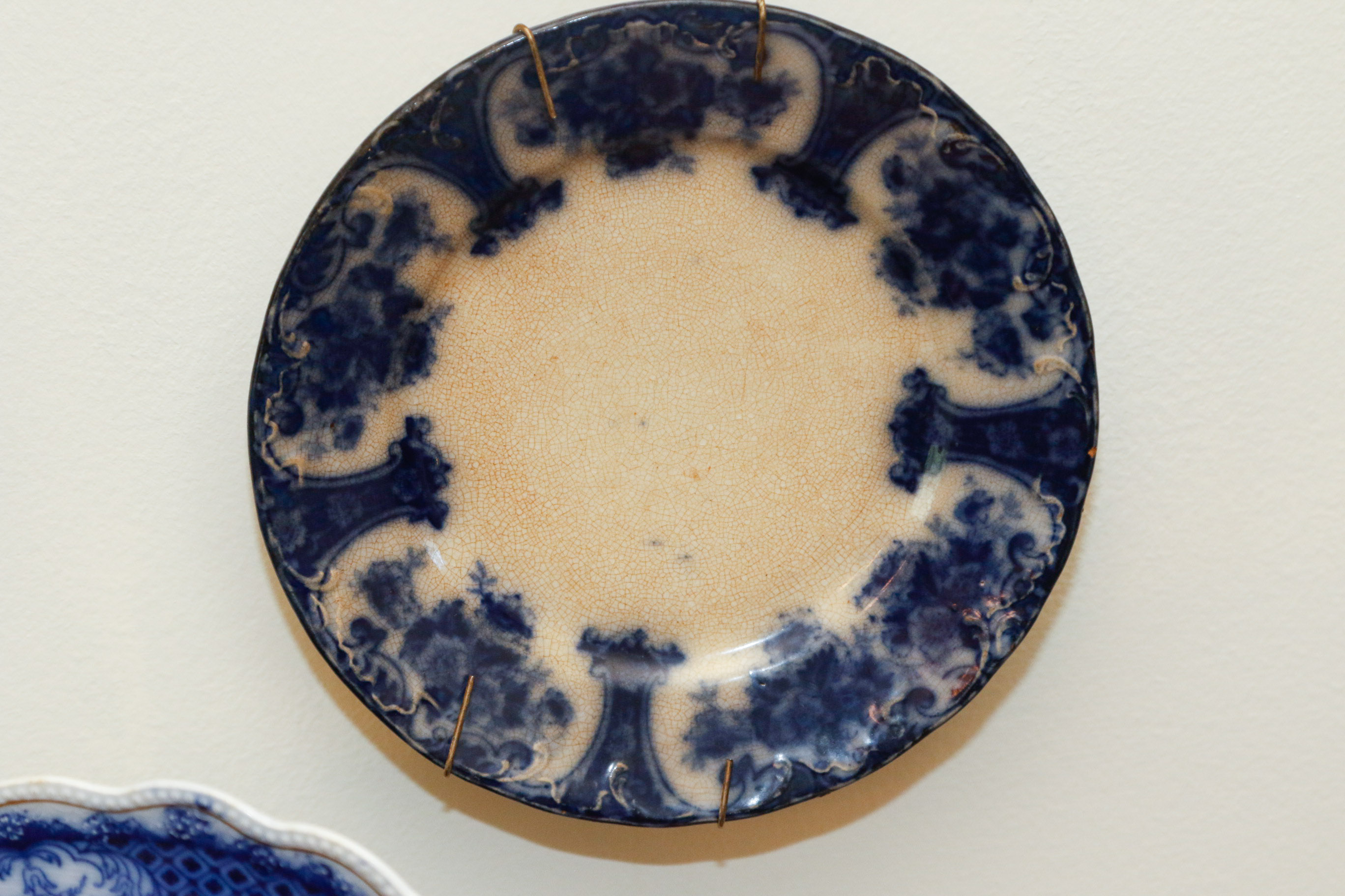 Collection of Antique English Flow Blue Plates